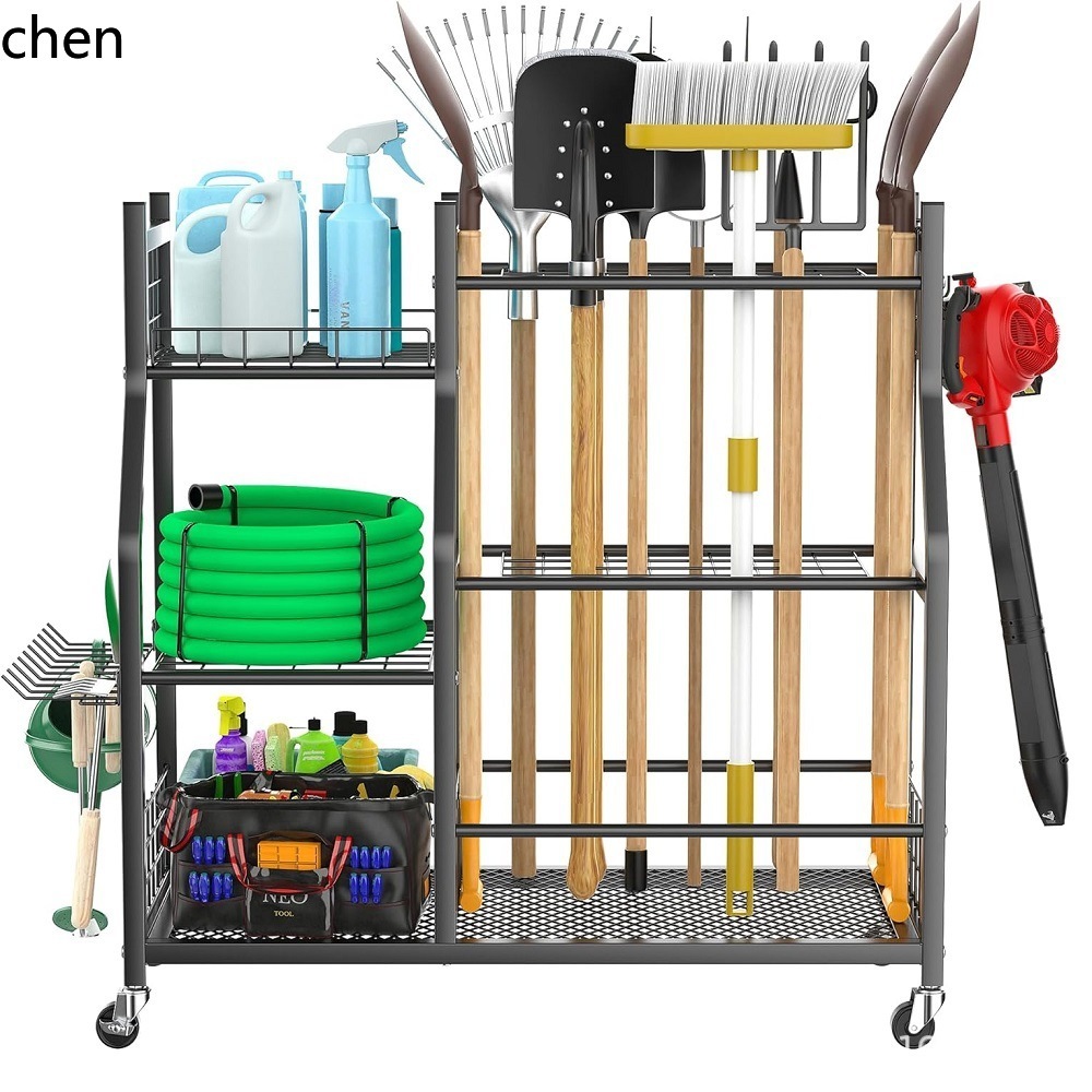 Gardening Tools Amazon - ชั้นวางอุปกรณ์ทำสวนแบบเคลื่อนย้ายได้ PYH สำหรับจัดเก็บในโรงรถหรือสวน สำหรับส่งขายข้ามพรมแดนบน Amazon