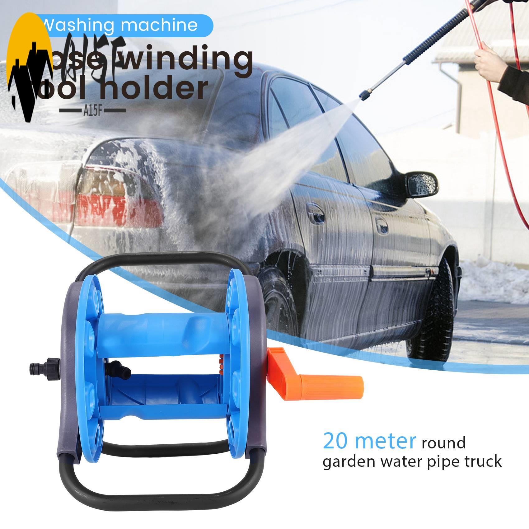 Gardening Tools Rack - A15F-รถเข็นเก็บสายยางแบบพกพา 20 เมตร สำหรับสวนในบ้าน ที่เก็บสายยาง เครื่องล้างรถ