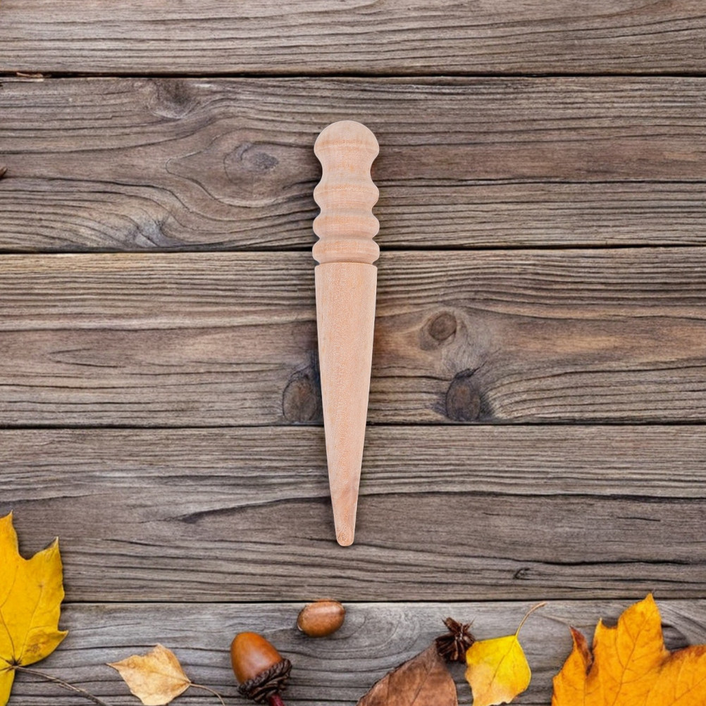 Gardening Tools Wooden - 2 ชิ้น เครื่องมือปลูกเมล็ดไม้ขนาดเล็ก สำหรับเว้นระยะเมล็ด ปลูกเมล็ด และย้ายกล้า