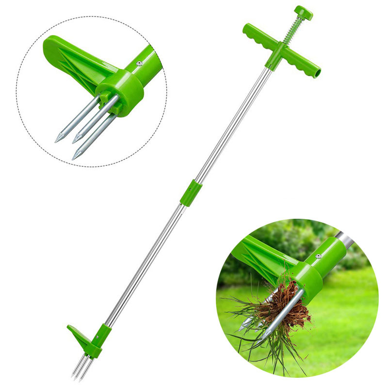 Gardening Tools Long - แบบพกพายาวกําจัดวัชพืชแบบพกพาสวนสนามหญ้า Weeder ลานกลางแจ้งหญ้าราก PULLER เครื่องมือ Garden
