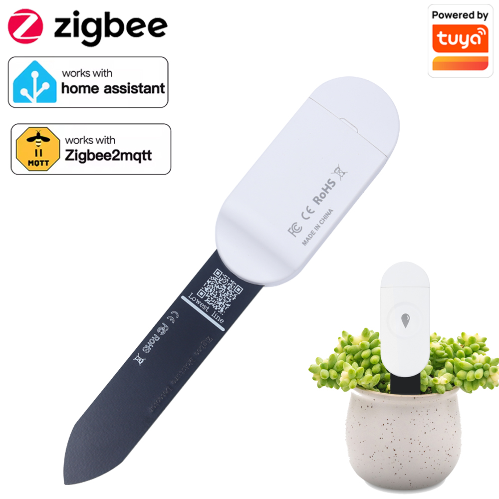 Moisture Meter Plant - ทูยา ซิกบีอุณหภูมิความชื้นเครื่องตรวจจับความชื้นสมาร์ทเครื่องทดสอบดินเซ็นเซอร์ความชื้นแอพโทรศัพท์จอภาพแบบเรียลไทม์สำหรับบ้านสวน