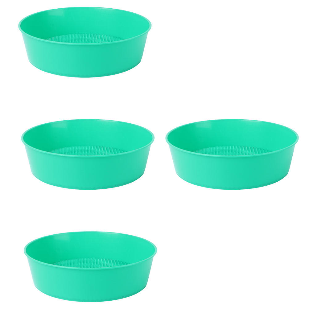 Garden Sieve Soil - 4 ชิ้น ตะแกรงร่อนดินสำหรับสวน ถาดร่อนพลาสติกคุณภาพสูง แข็งแรงทนทาน สำหรับกรองหินและทราย