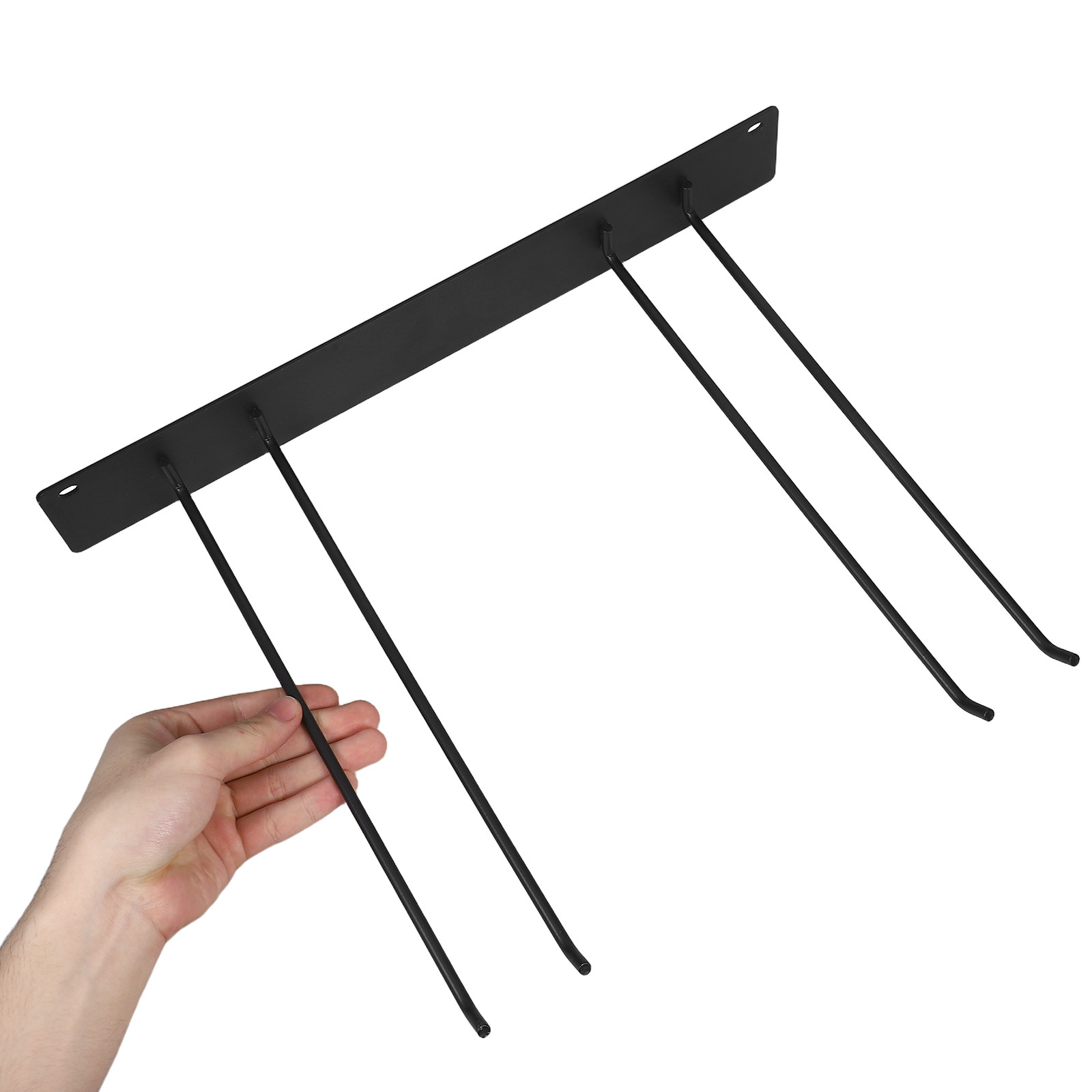 Gardening Tools Rack - ชั้นวางจัดเก็บเครื่องมือทำสวนแบบติดผนัง ประหยัดพื้นที่ โครงเหล็กแข็งแรง สำหรับเก็บพลั่ว คราด ไม้กวาด