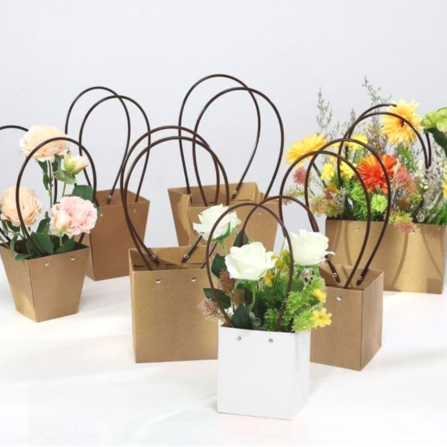 Gardening Tools Women - E9 ชุด 5 ชิ้น กล่องกระดาษคราฟท์สำหรับกระถางต้นไม้ขนาด 6