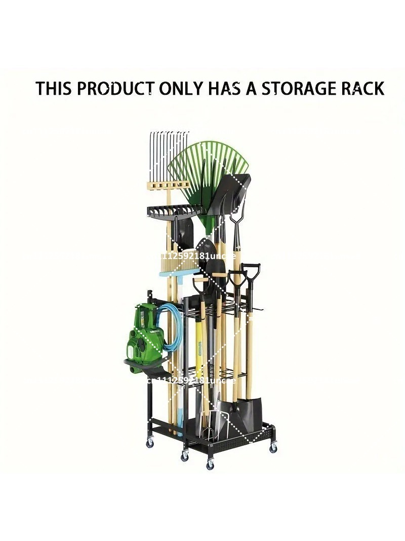Gardening Tools Rack - ที่จัดเก็บอุปกรณ์ทำสวน, ชั้นวางอเนกประสงค์สำหรับจอบและพลั่ว, ติดตั้งง่ายสำหรับเก็บของในโรงรถ