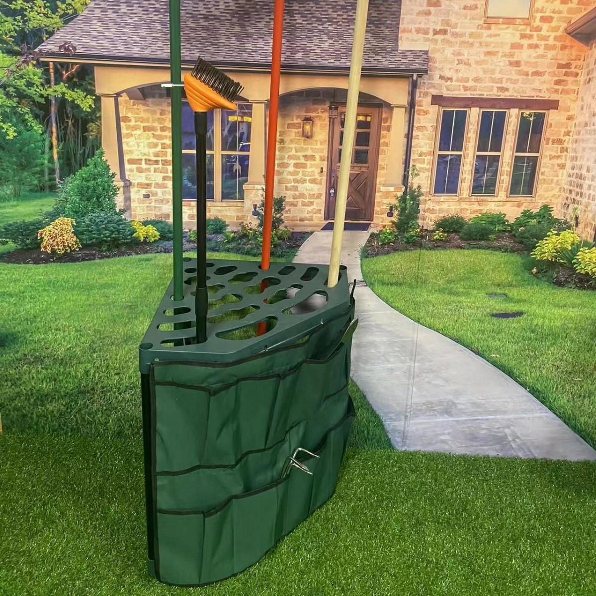 Gardening Tools Amazon - ชั้นวางอุปกรณ์ทำสวนและอุปกรณ์ทำสวนแบบพิเศษสำหรับการค้าข้ามพรมแดนของ Amazon ชั้นวางอุปกรณ์พร้อมชั้นวางถุงผ้าสำหรับจัดเก็บ