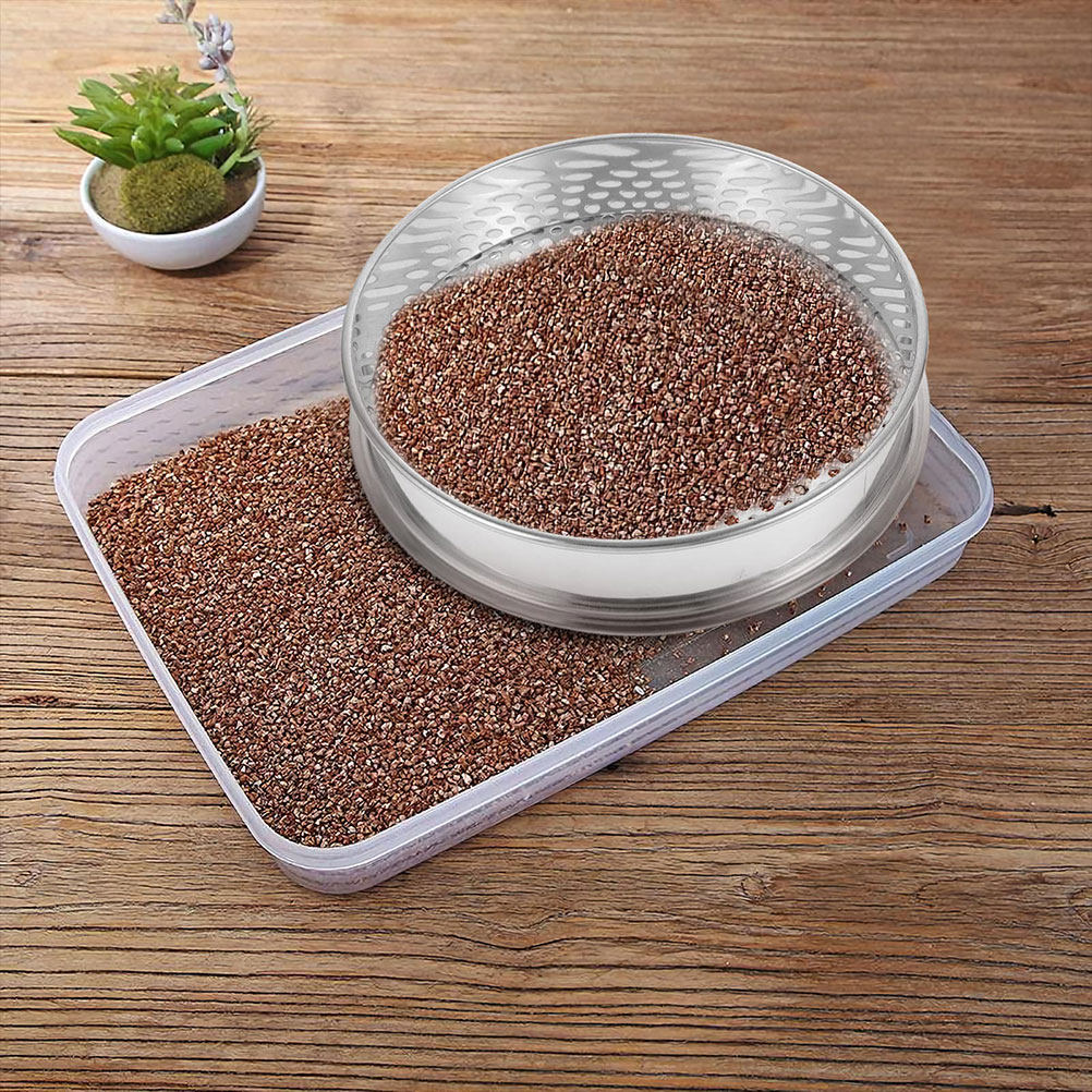 Garden Sieve Soil - ตะแกรงร่อนดินสแตนเลสสำหรับใช้ภายนอกอาคาร ตะแกรงกรองดินสำหรับงานสวน ใช้สำหรับทดสอบและร่อนทราย