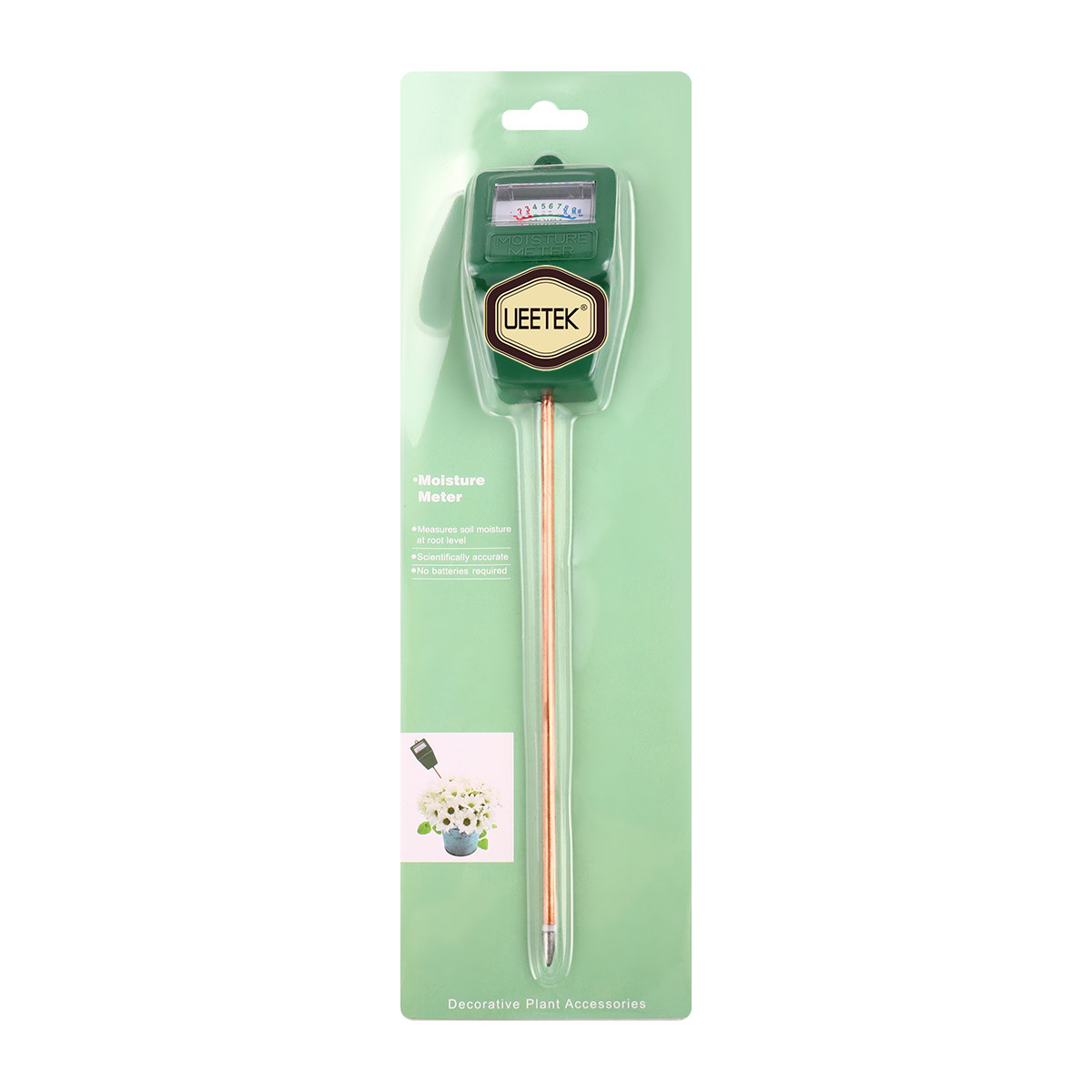 Moisture Meter Plant - เครื่องวัดความชื้นในดิน เซ็นเซอร์วัดความชื้นที่มีความแม่นยำสูง สำหรับตรวจสอบปริมาณน้ำในดินในสวน ไร่นา สนามหญ้า ต้นไม้