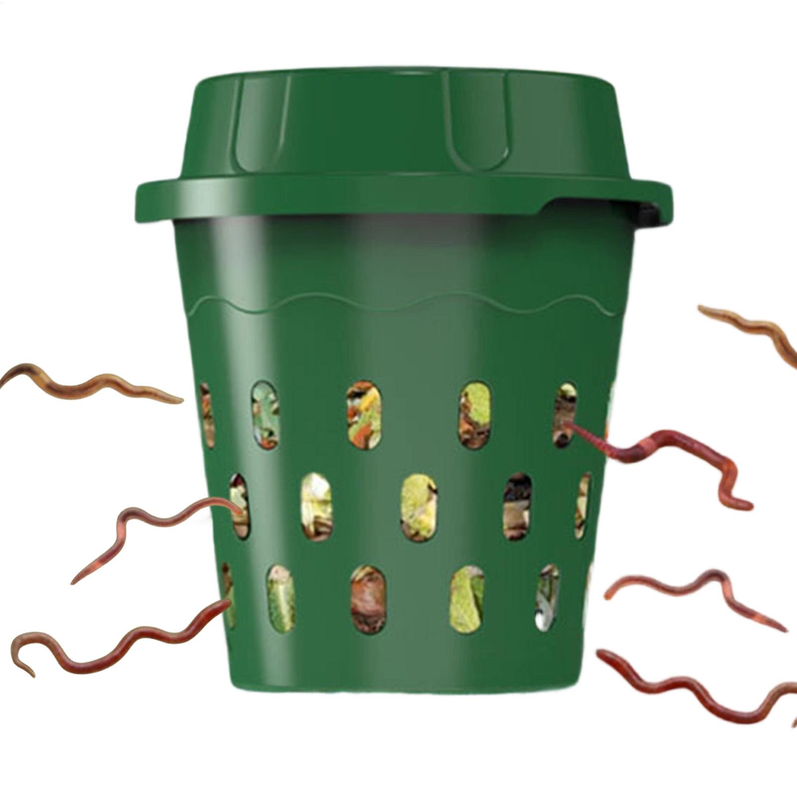 Compost Bin - ถังหมักปุ๋ยแบบฝังดินสำหรับทำปุ๋ยหมักอินทรีย์ในสวน บ้าน ครัว สำหรับขยะในครัวเรือน ถังหมักปุ๋ยแบบใช้หนอน