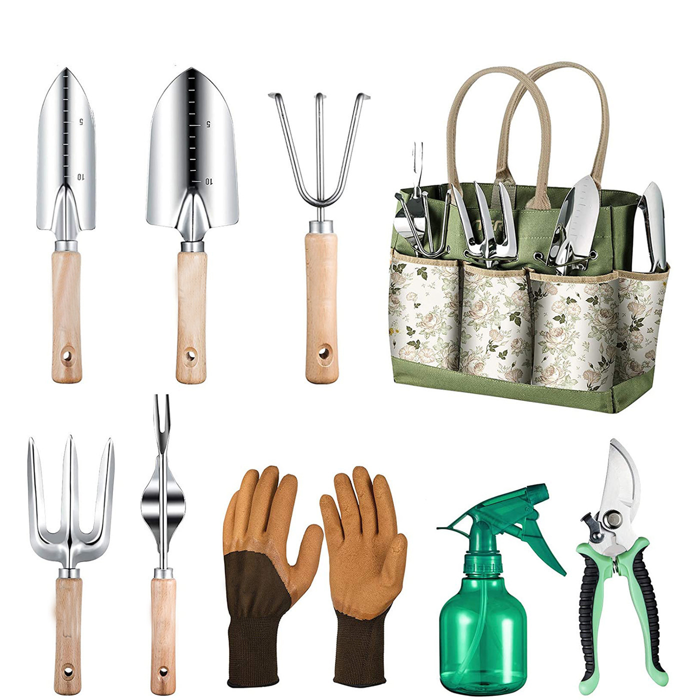 ชุดเครื่องมือทำสวน 9 ชิ้น พร้อ - Gardening Tools Women บทวิจารณ์และราคา