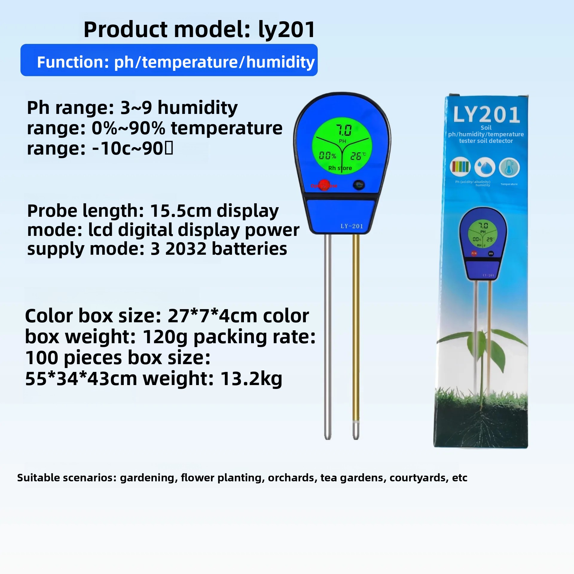 เครื่องวัดความชื้นในดิน 4 in 1 - Moisture Meter Plant บทวิจารณ์และราคา