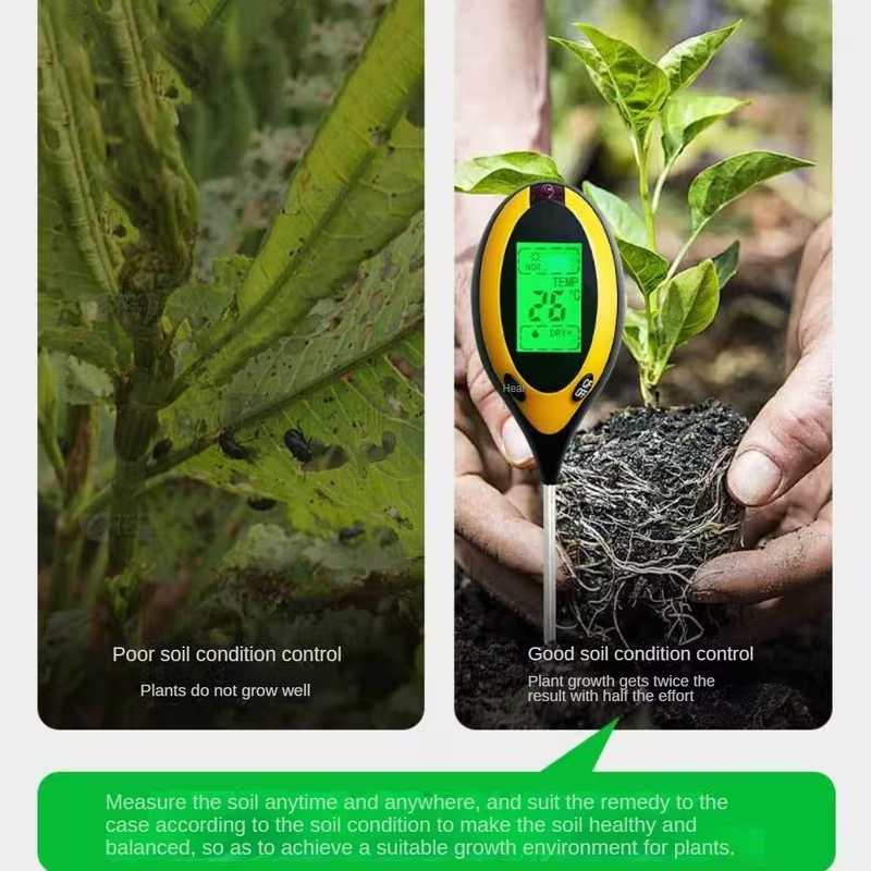 เครื่องวัดความชื้นในดิน 4-in-1 - Soil Ph Meter บทวิจารณ์และราคา