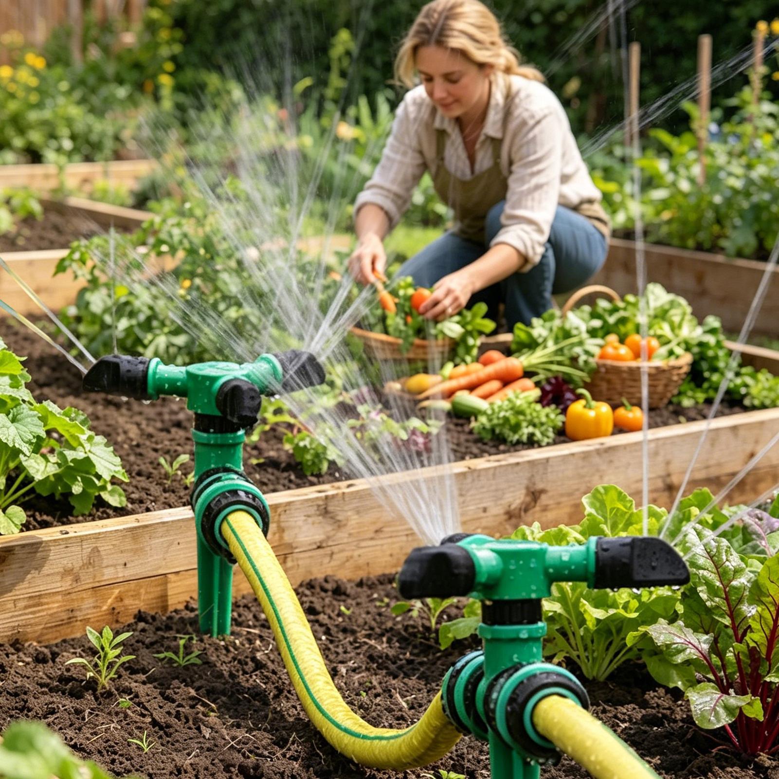 สปริงเกอร์น้ำหมุนอัตโนมัติสำหร - Gardening Tools Women บทวิจารณ์และราคา