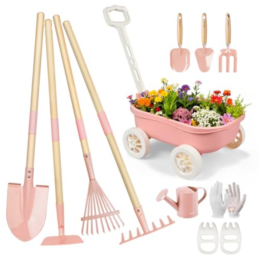 ชุดทำสวนพร้อมรถเข็น 11 ชิ้น สำ - Gardening Tools In Japan บทวิจารณ์และราคา