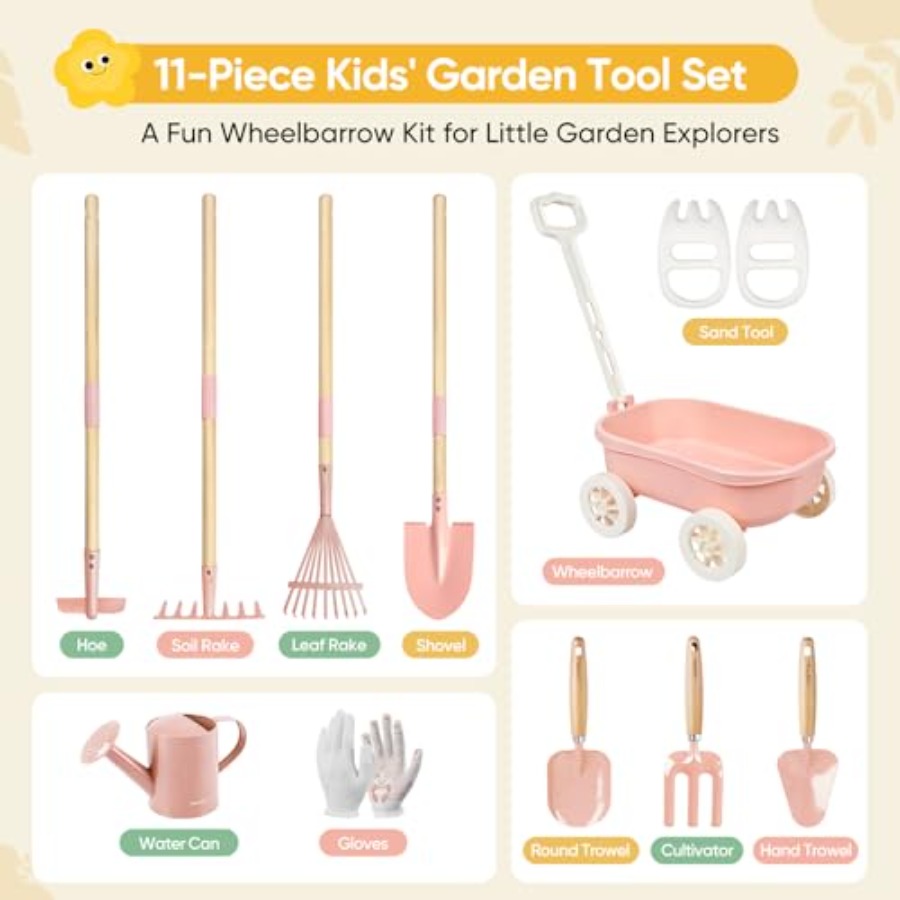 ชุดทำสวนพร้อมรถเข็น 11 ชิ้น สำ - Gardening Tools In Japan บทวิจารณ์และราคา