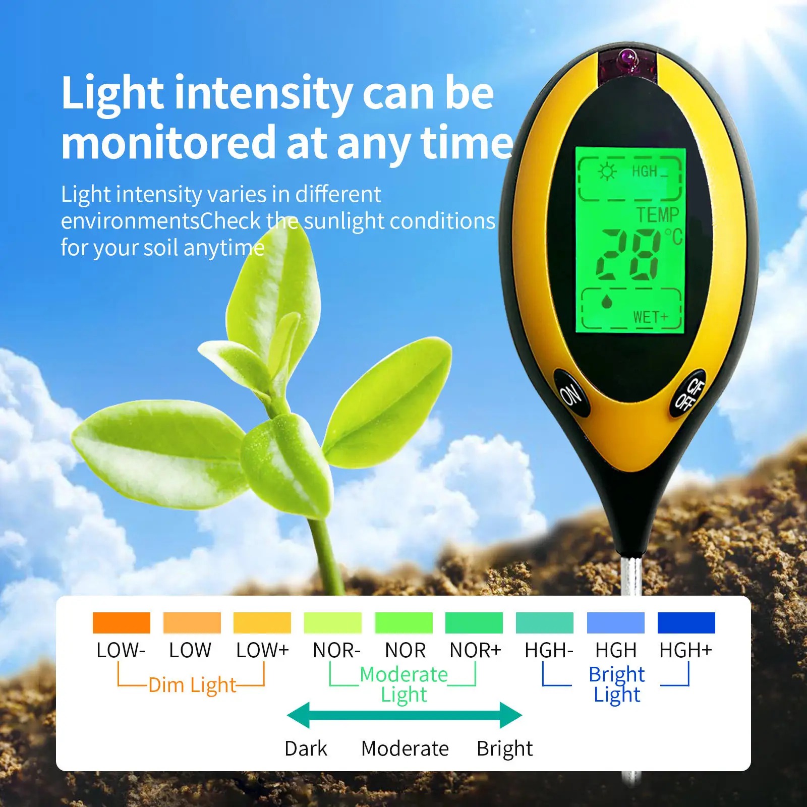 เครื่องทดสอบค่า pH และความชื้น - Soil Ph Meter บทวิจารณ์และราคา