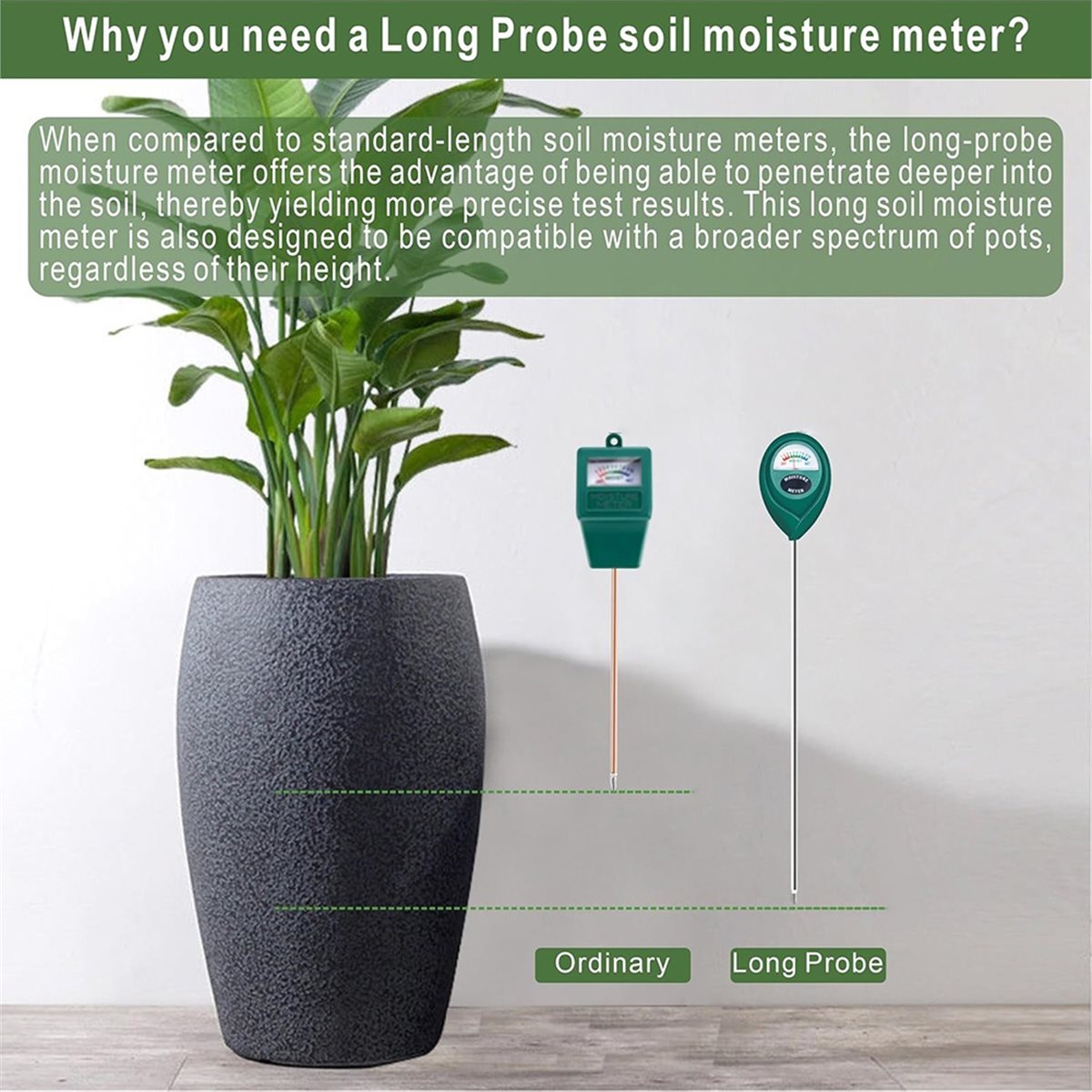 เครื่องวัดความชื้นในดินแบบหัวว - Moisture Meter Plant บทวิจารณ์และราคา