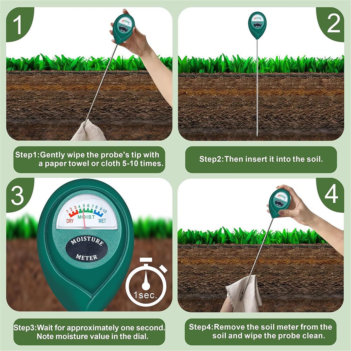 เครื่องวัดความชื้นในดินแบบหัวว - Moisture Meter Plant บทวิจารณ์และราคา