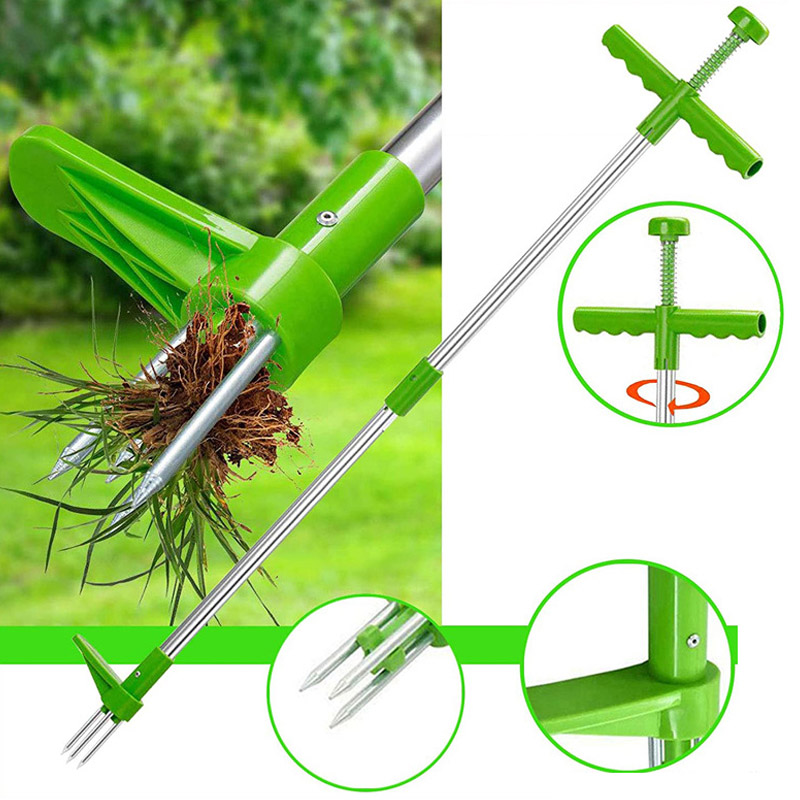 แบบพกพายาวกําจัดวัชพืชแบบพกพาส - Gardening Tools Long บทวิจารณ์และราคา
