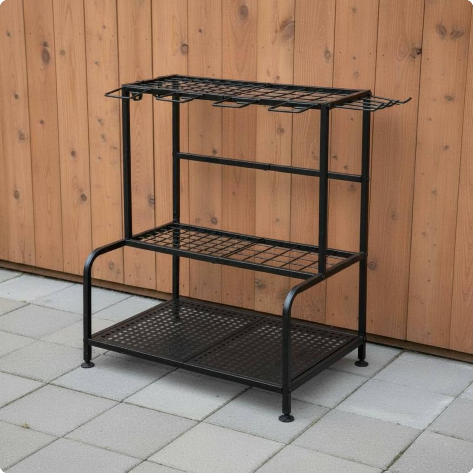 ชั้นวางเครื่องมือทำสวนโลหะ ขาป - Gardening Tools Rack บทวิจารณ์และราคา