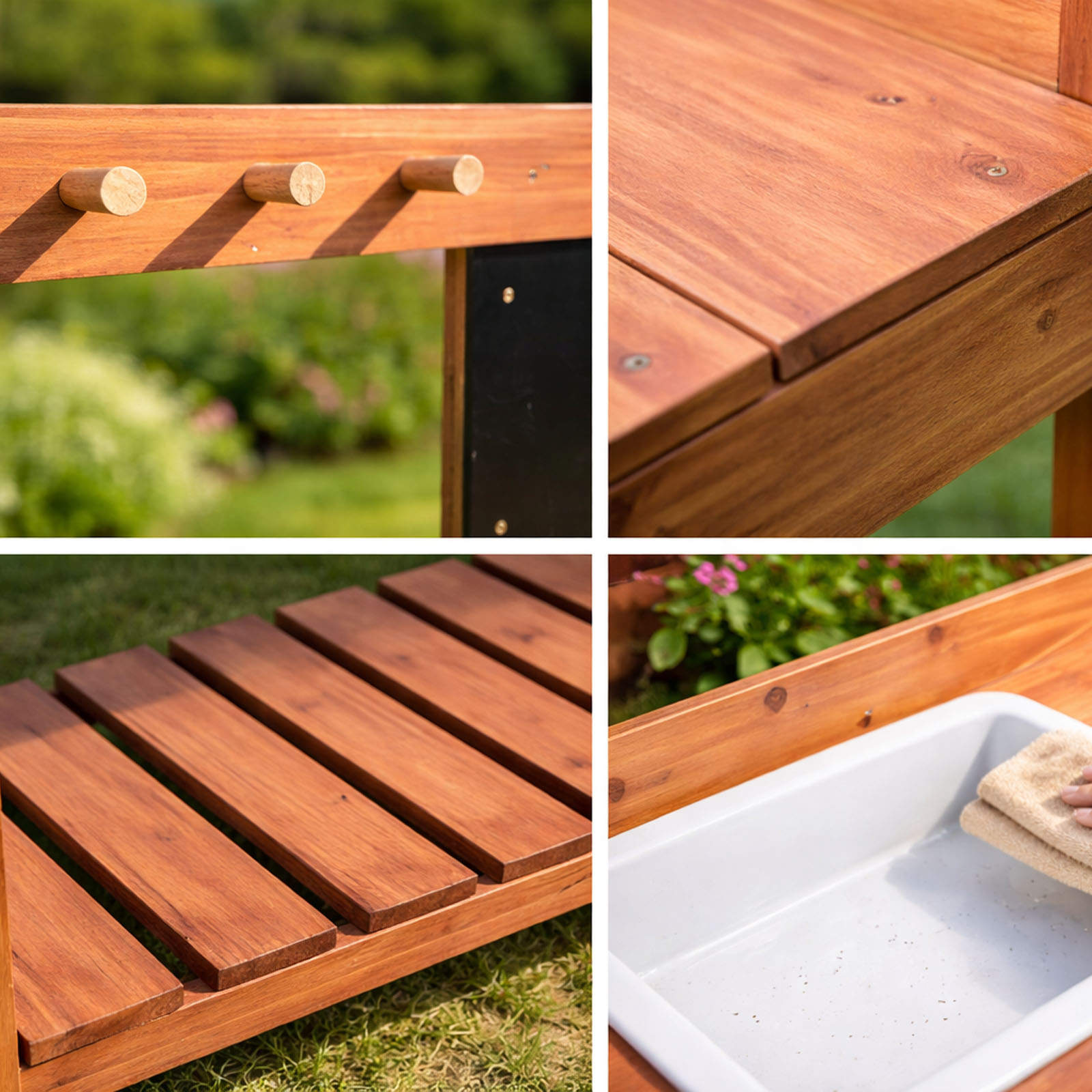 โต๊ะปลูกต้นไม้ไม้สำหรับเด็ก ใช - Gardening Tools Wooden บทวิจารณ์และราคา