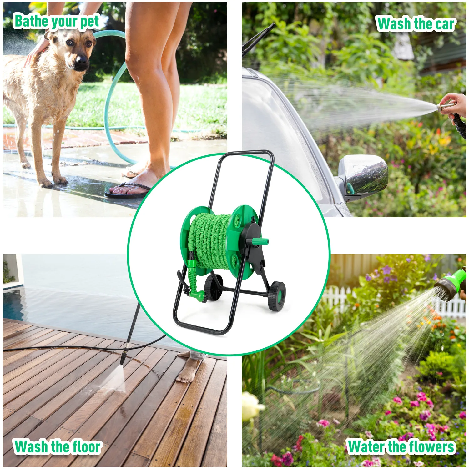 ชั้นวางเก็บสายยางรดน้ำพรีเมียม - Gardening Tools Rack บทวิจารณ์และราคา
