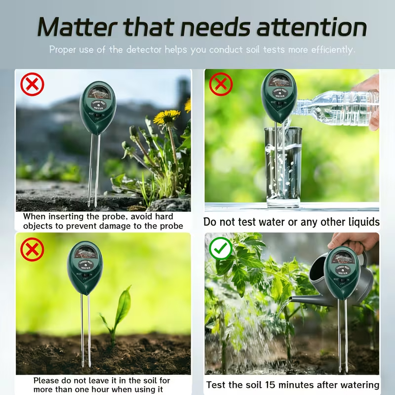 เครื่องวัดดิน 3-in-1 (วัดความช - Moisture Meter Plant บทวิจารณ์และราคา