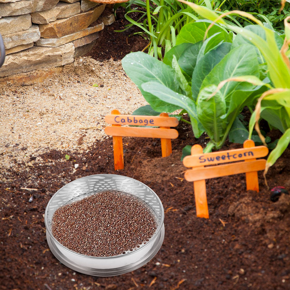 ตะแกรงร่อนดินสแตนเลสสำหรับใช้ภ - Garden Sieve Soil บทวิจารณ์และราคา