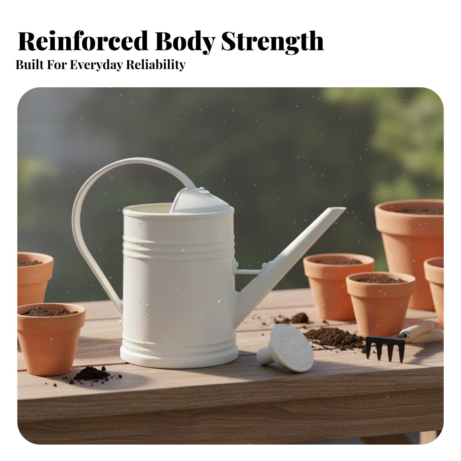 บัวรดน้ำแบบพกพาพร้อมพวยยาว สำห - Gardening Tools Long บทวิจารณ์และราคา
