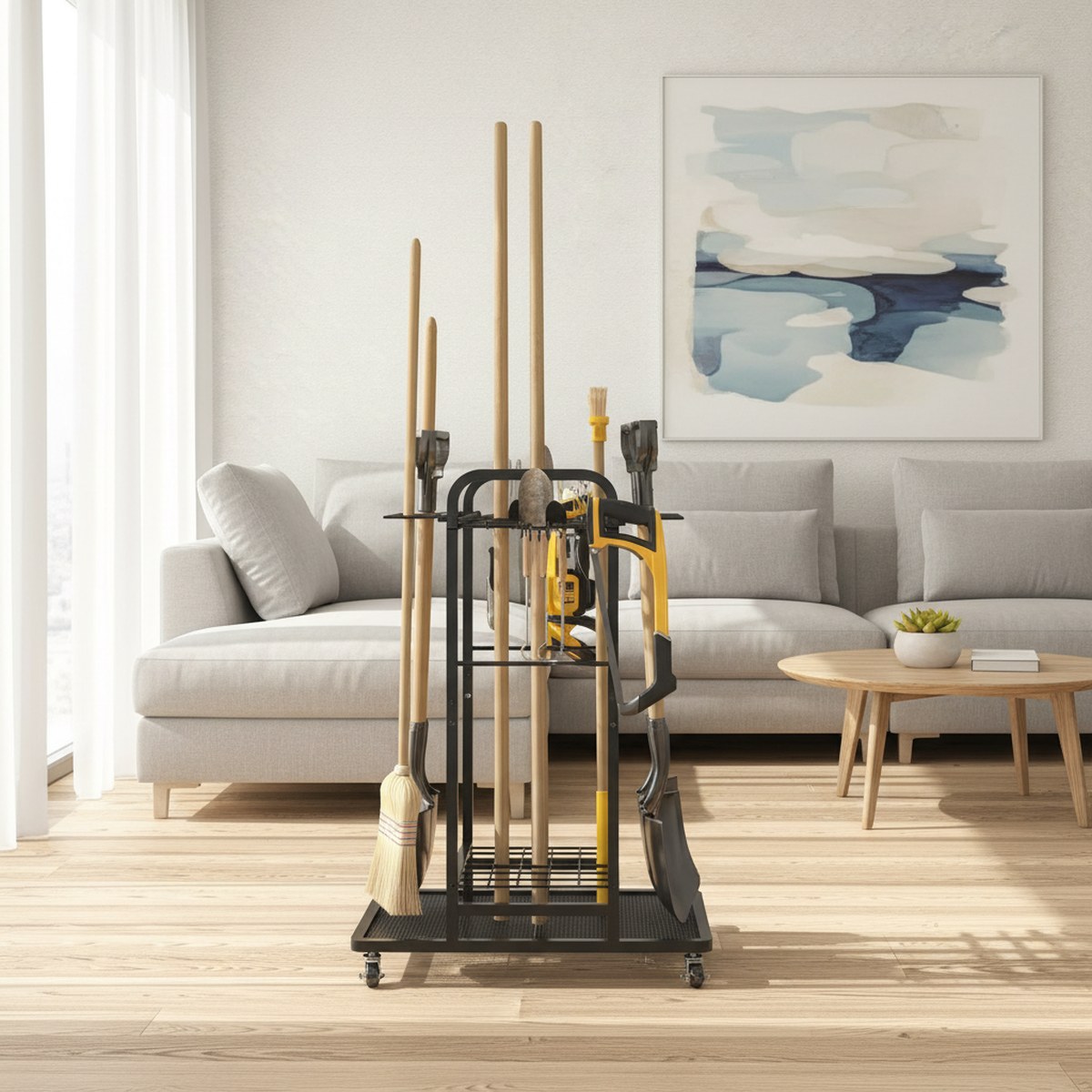 รถเข็นเครื่องมือทำสวนแบบแข็งแร - Gardening Tools Rack บทวิจารณ์และราคา