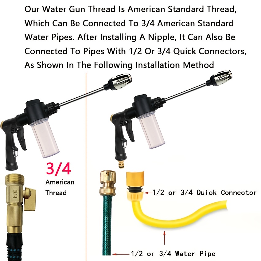 ปืนฉีดน้ำรดน้ำต้นไม้ หัวฉีดแรง - Gardening Tools Long บทวิจารณ์และราคา