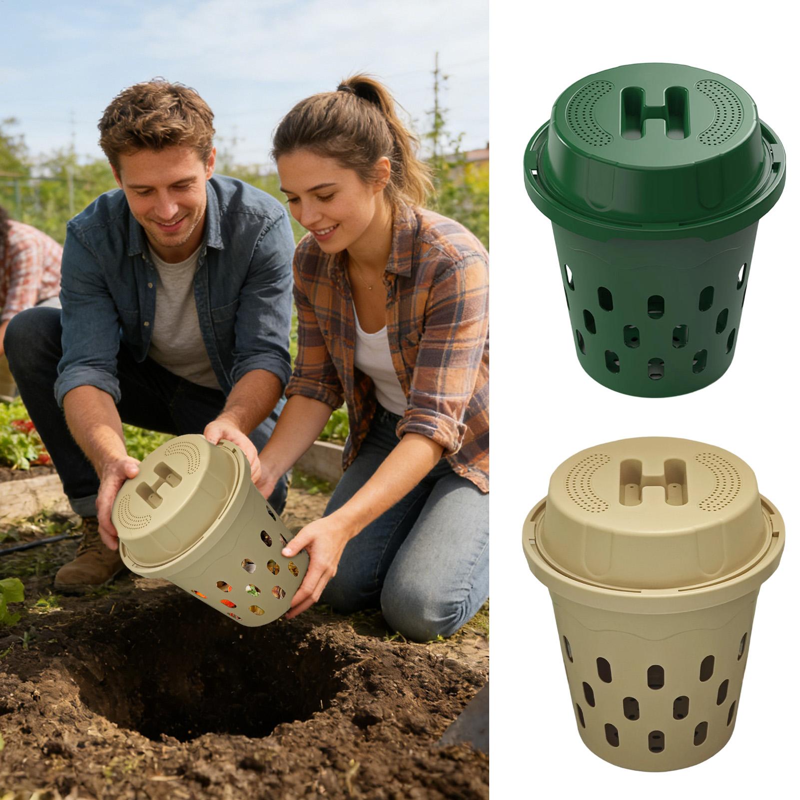 ถังหมักปุ๋ยแบบฝังดินสำหรับทำปุ - Compost Bin บทวิจารณ์และราคา